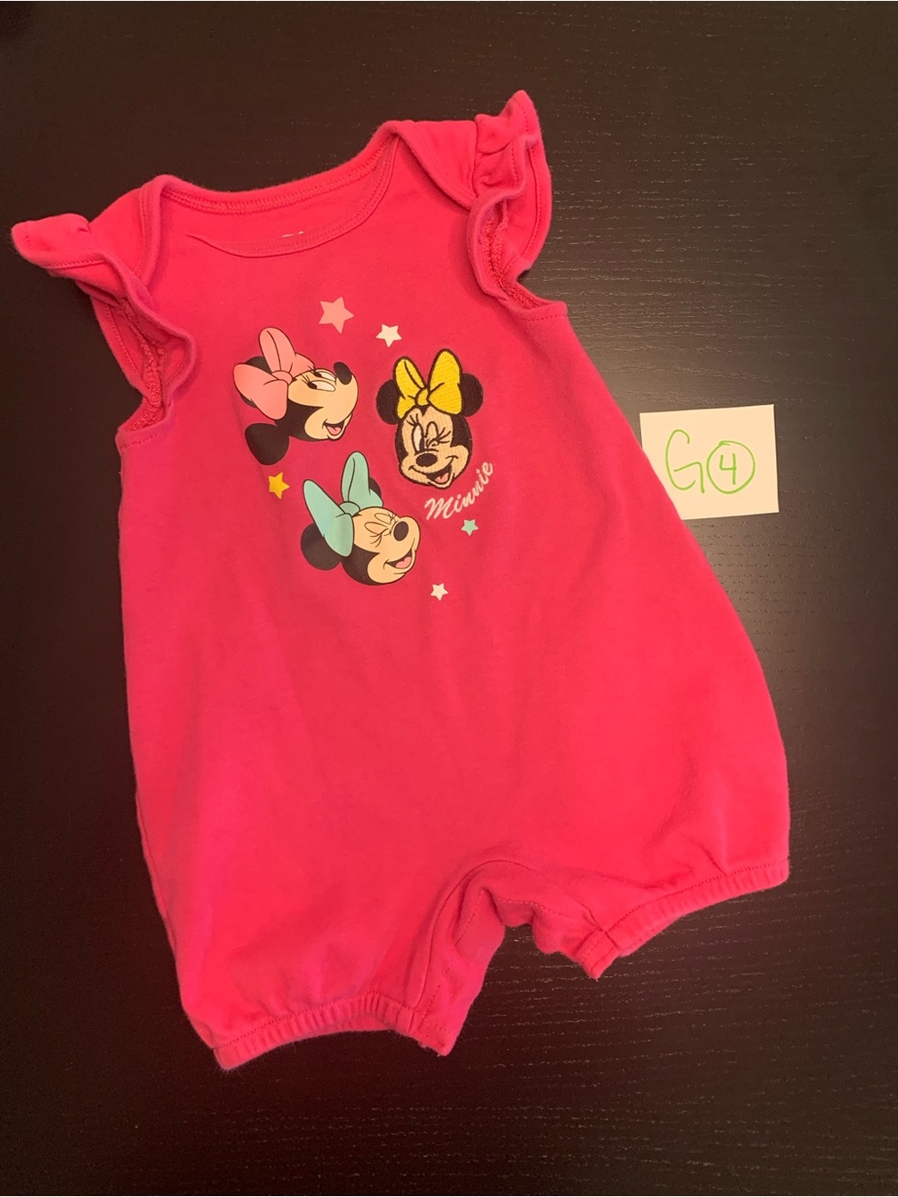 ⭐️2/$8.00⭐️ Disney 6-9m Minnie Mouse Romper